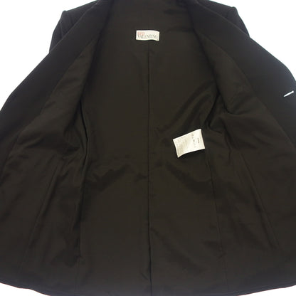 Good Condition◆Red Valentino Jacket 2B Single Rayon Wool Blend Women's Black Size 40 RED VALENTINO [AFB31] 