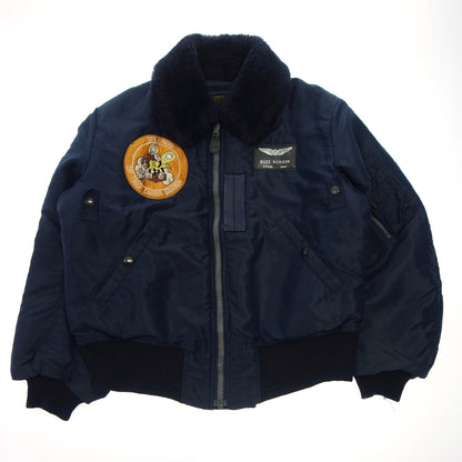 Used ◆Buzz Rickson's Outerwear B-15C Flight Jacket Patch Design Men's Navy 38 Buzz Rickson's [AFA20] 