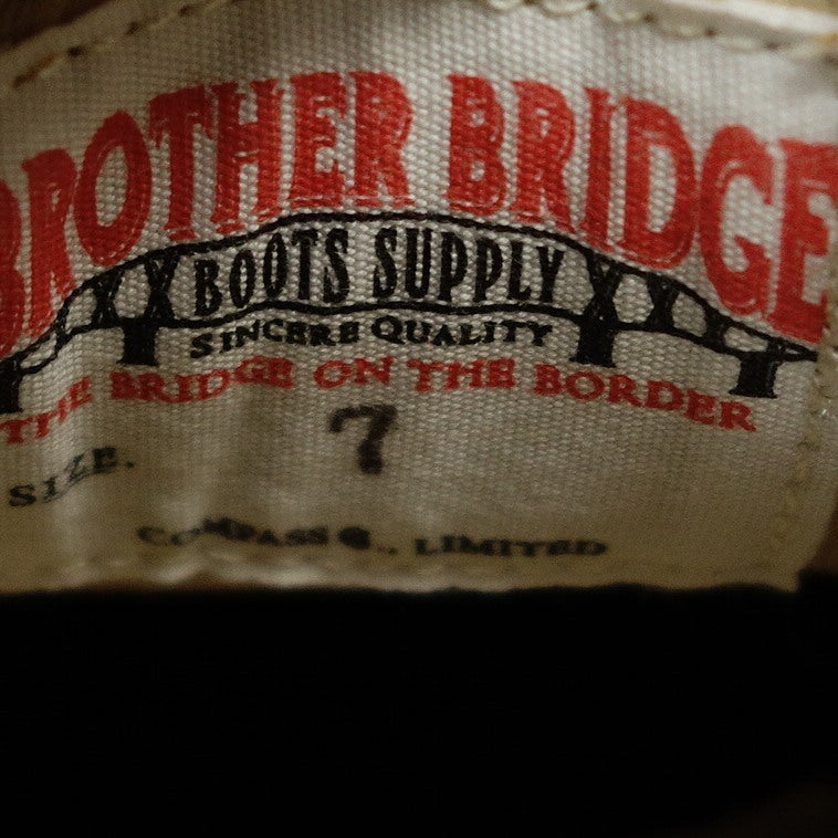 未使用 ◆ Brother Bridge 皮鞋运动鞋 德国训练师 BERLIN 麂皮男式 US7 白色 BROTHER BRIDGE [AFD4] 