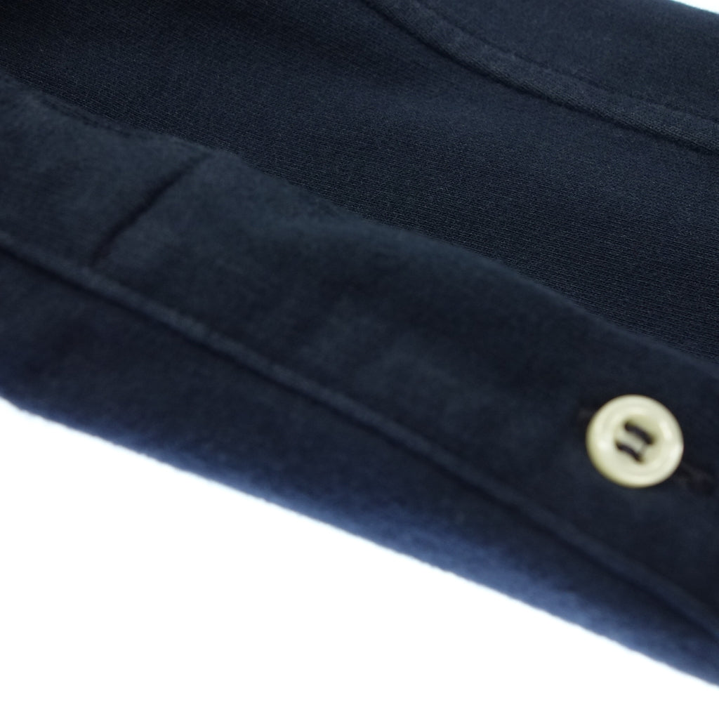 Good condition ◆ Gilover Ships Custom Made Polo Shirt Long Sleeve Cotton Navy Size S GUY ROVER SHIPS [AFB4] 