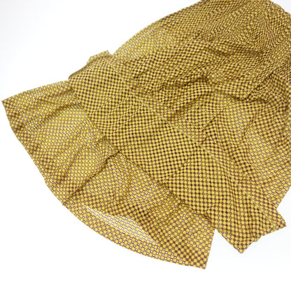 Good condition ◆ Pleats Please Issey Miyake Pants All over pattern PP83-JF523 With petticoat Ladies 3 Yellow PLEATS PLEASE ISSEY MIYAKE [AFB34] 