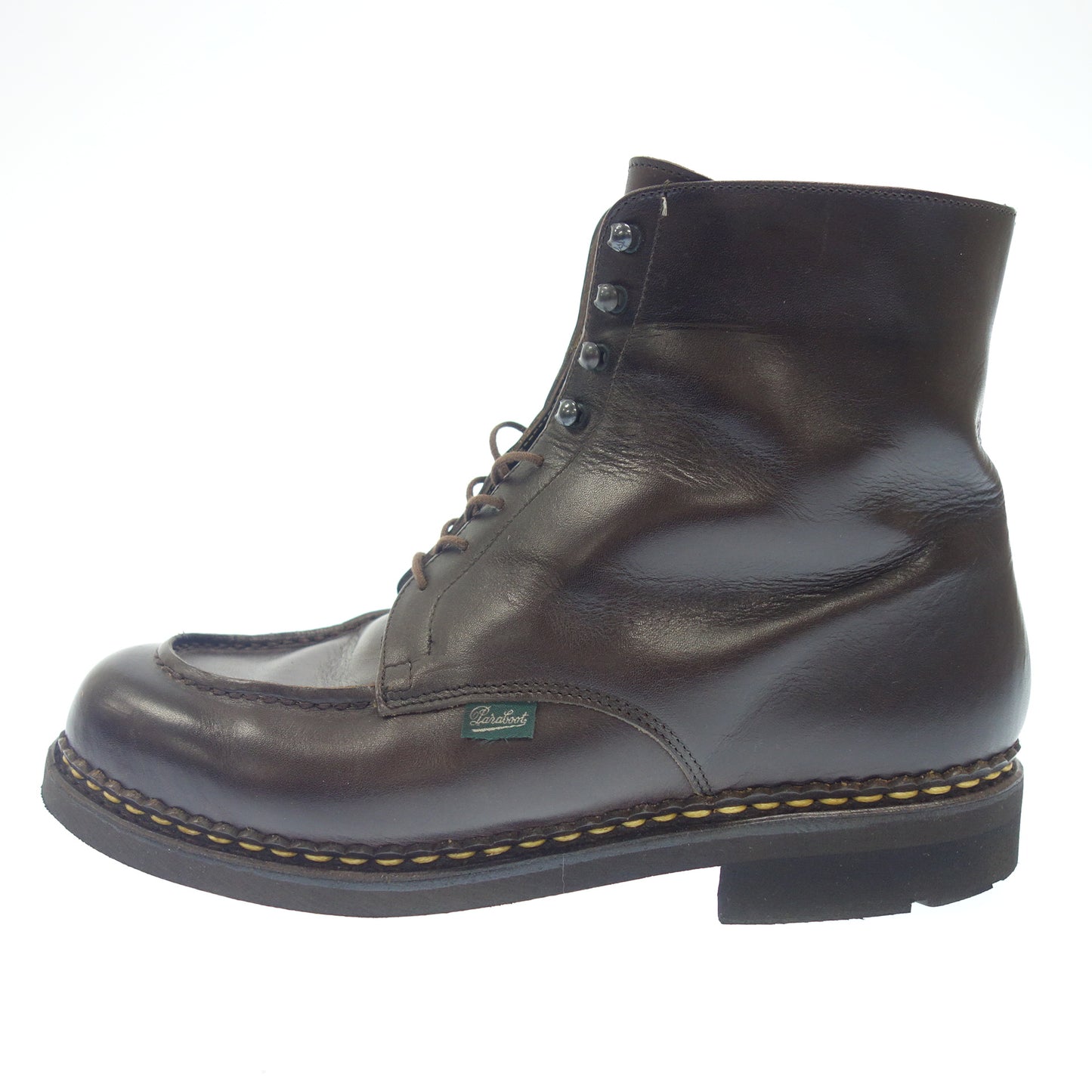 美品◆パラブーツ レースアップ ブーツ ボーリュー レザー ブラウン サイズ8 Paraboot Beaulieu