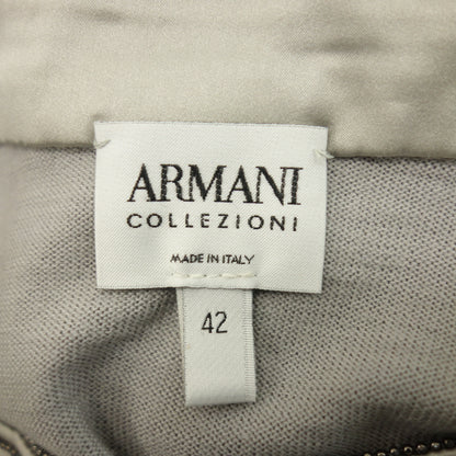 Used ◆ Armani Collezioni Bijou Wool Knit Cut and Sewn Women's Purple 42 ARMANI COLLEZIONI [AFB4] 
