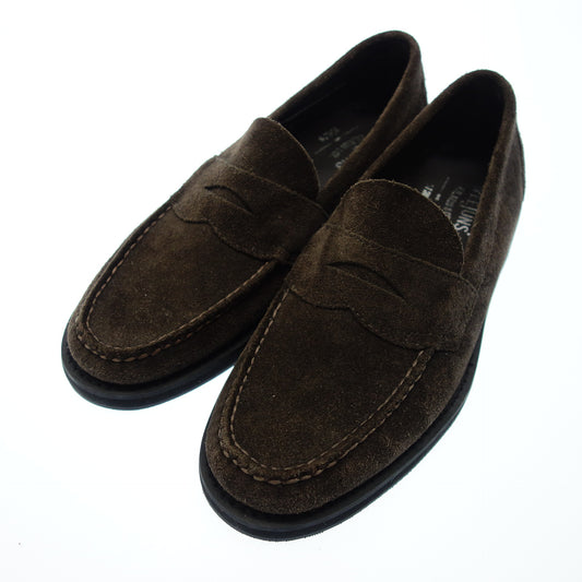 Very good condition ◆ GHBASS coin loafer suede men's 42 brown GHBASS [AFC3] 