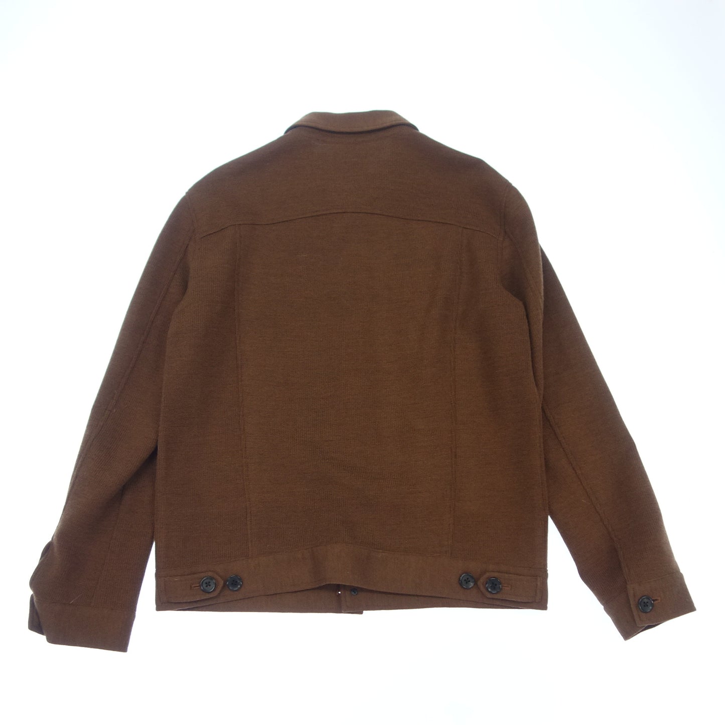 ESTNATION Jacket Knit Blouson Men's Brown L ESTNATION [AFB34] [Used] 