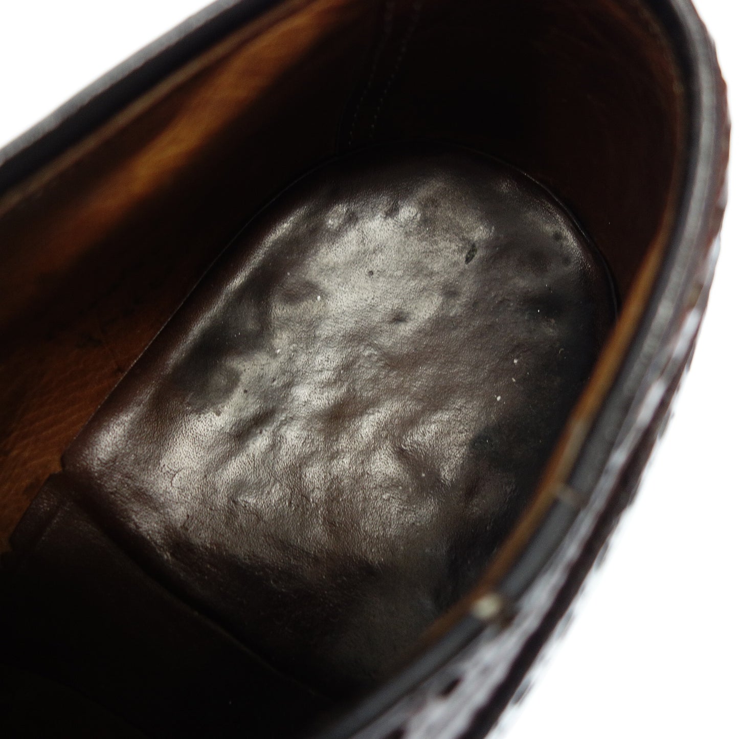 二手 Church's 皮鞋 Grafton Wingtip 抛光 Binder 男式棕色 6.5 码 Church's [AFC36] 