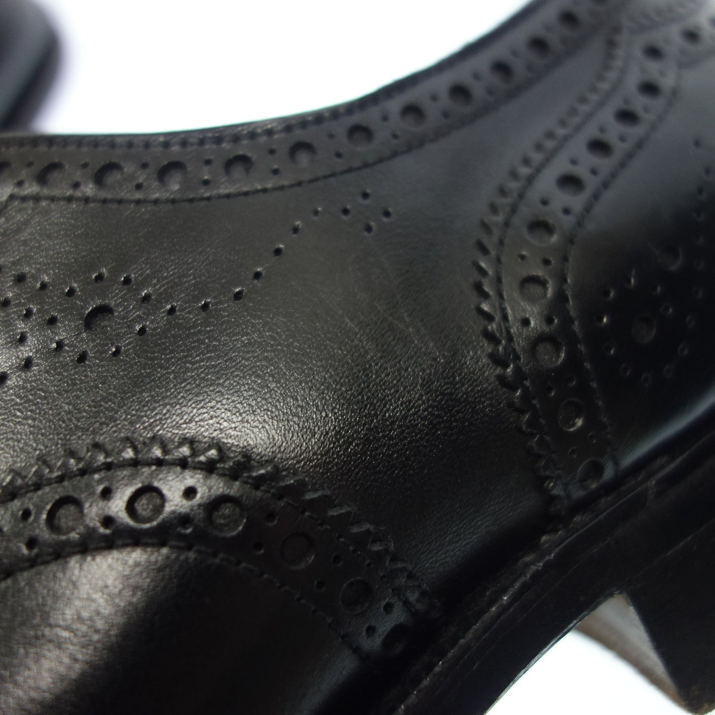 Good condition ◆ Edward Green Full Brogue EDWARD GREEN Men's Black [AFC47] 