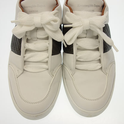 Very good condition ◆ Ermenegildo Zegna leather sneakers COUTURE A4138X Ermenegildo Zegna COUTURE Men's US8 White [AFC14] 