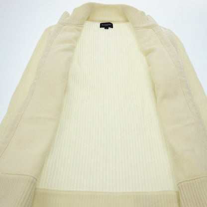 Good condition ◆ Burberry Golf Knit Jacket Down Switch L Women's White BURBERRY GOLF [AFB43] 