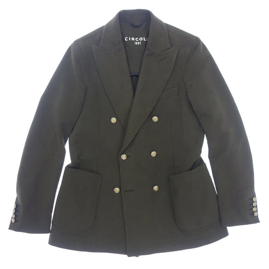 Used ◆CIRCOLO Tailored Jacket Double Jersey Men's Green Size 46 CIRCOLO 1901 [AFB37] 