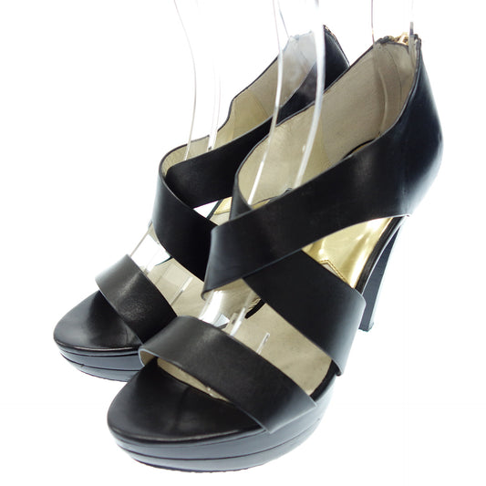 Used ◆Michael Kors leather pumps sandals zip ladies black MICHAEL KORS [AFC7] 