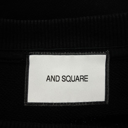 Good condition ◆ ANDSQUARE Sweatshirt Cotton Men's Black Size M ANDSQUARE [AFB44] 