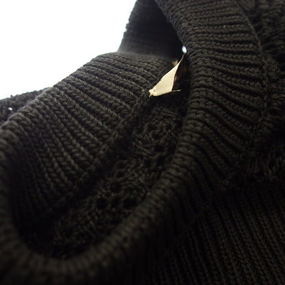 二手◆BOTTEGA VENETA 针织圆领毛衣女式黑色 42 码 BOTTEGA VENETA [AFB12] 