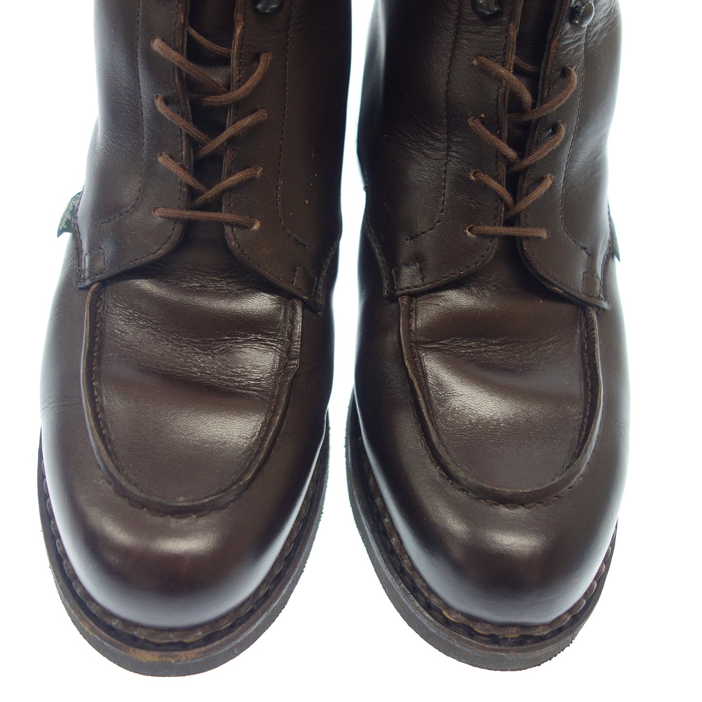 美品◆パラブーツ レースアップ ブーツ ボーリュー レザー ブラウン サイズ8 Paraboot Beaulieu