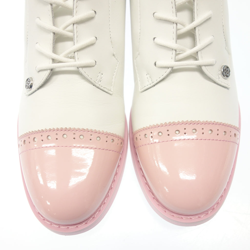 跟新品一样◆G-Fore 高尔夫球鞋 G4LS21EF04 女式白色粉色 尺寸 24 厘米 G/FORE [AFD14] 