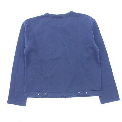 Good condition ◆ Agnes b. Cardigan Pression Brushed lining Blue Size 2 Women's agnes b. [AFB17] 