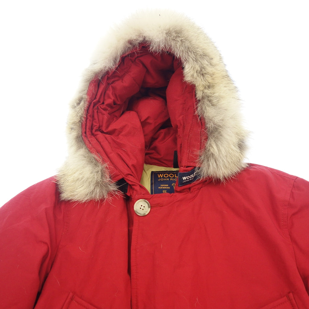 Good condition◆Woolrich Down Jacket Arctic Parka Men's Red Size XS WOOLRICH [AFA19] 