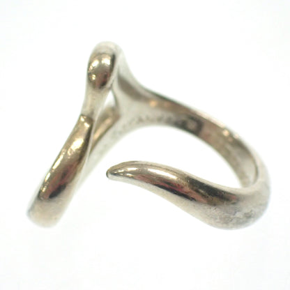 Used Tiffany Ring Open Heart Elsa Peretti SV925 No. 7 Silver Tiffany &amp; Co. [AFI17] 