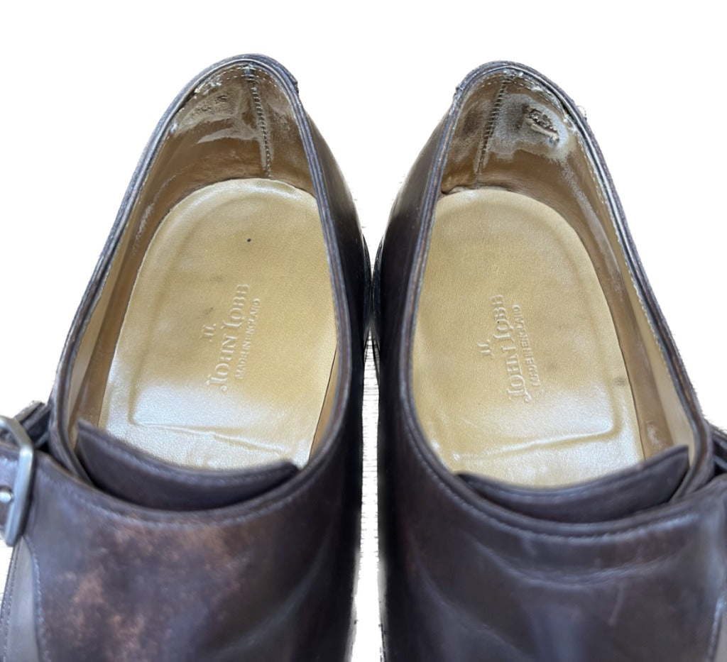Used ◆John Lobb Leather Shoes Double Monk William UK6D Brown JOHN LOBB 