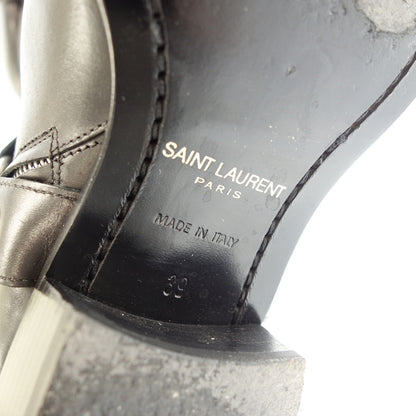 品相良好◆Saint Laurent 靴子 Wyatt Harness 496880 男式 39 黑色 SAINT LAURENT [AFD4] 