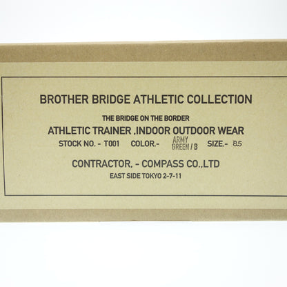 未使用 ◆ Brother Bridge 皮鞋 德国训练师 BERLIN 麂皮男式 US8.5 卡其色 BROTHER BRIDGE [AFD4] 