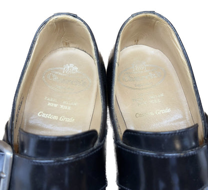 美品◆チャーチ レザーシューズ シングルモンク WESTBURY UK6G ブラック Church's