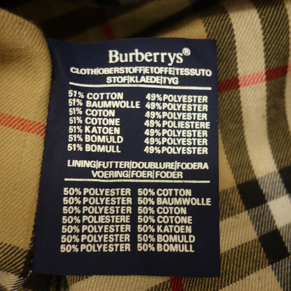 Beautiful item ◆ Burberry's Trench Coat Made in England With Liner Women's Khaki Cotton x Wool Burberry's [LA] 