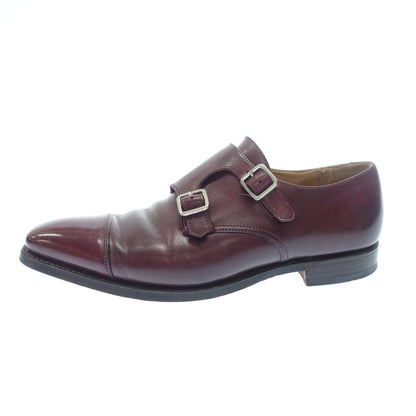 二手 ◆ Crockett &amp; Jones 双搭扣鞋 Lowndes 男式 5E 波尔多 Crockett &amp; Jones Lowndes [AFD1] 