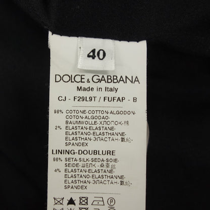 ドルチェ&ガッバーナ 2Bジャケット コットン レディース 40 ネイビー系 DOLCE & GABBANA【AFB12】【中古】