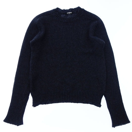 Balmain Alpaca Wool Knit Sweater M Men's Navy BALMAIN [AFB29] [Used] 