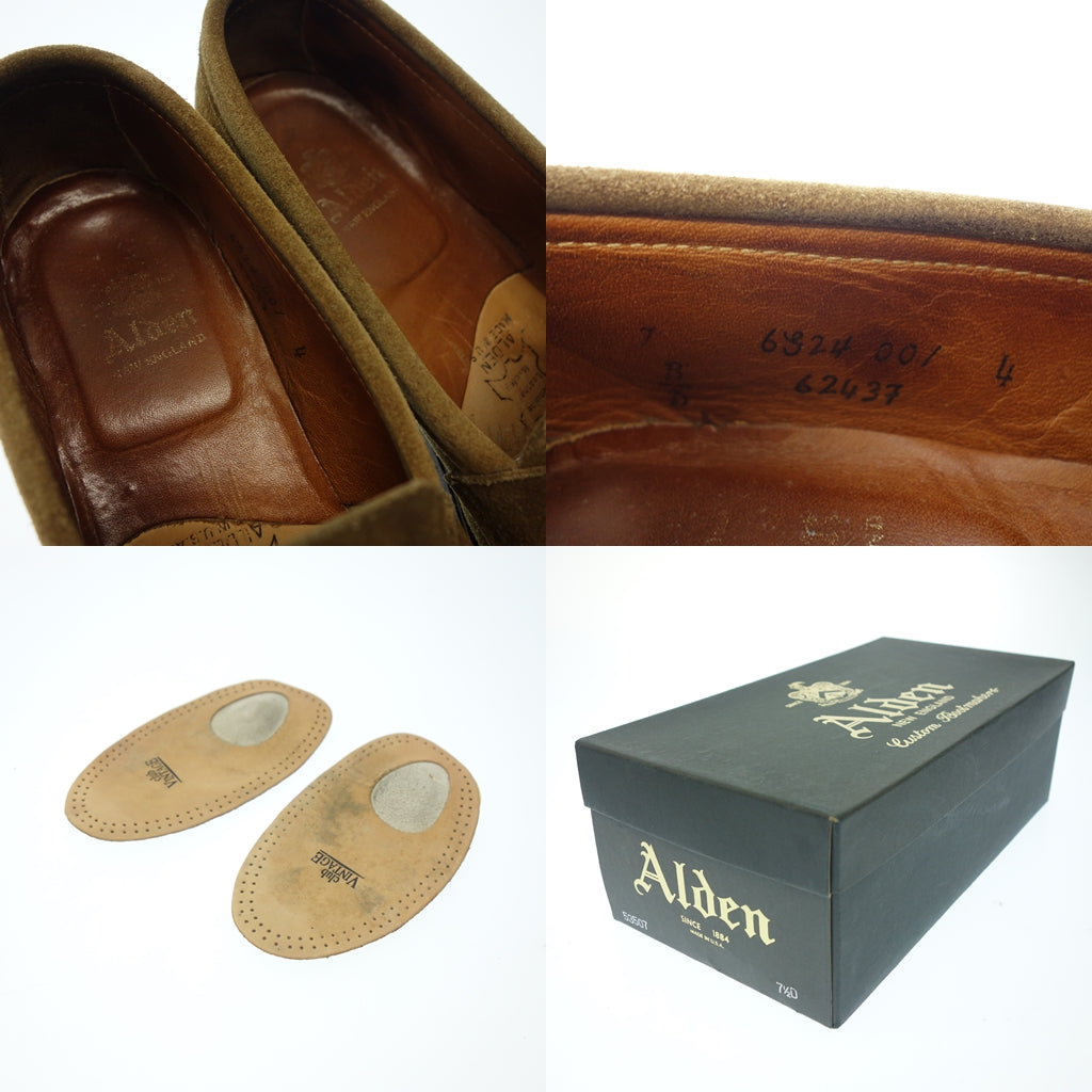 Used ◆Alden Leather Shoes Loafers 6243 Unlined Suede Men's 7 Brown ALDEN [AFD3] 