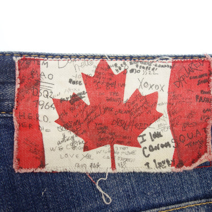 Good condition◆Dsquared Denim Pants Canada Patch Button Fly Men's Blue Size 42 Dsquared2 [AFB14] 