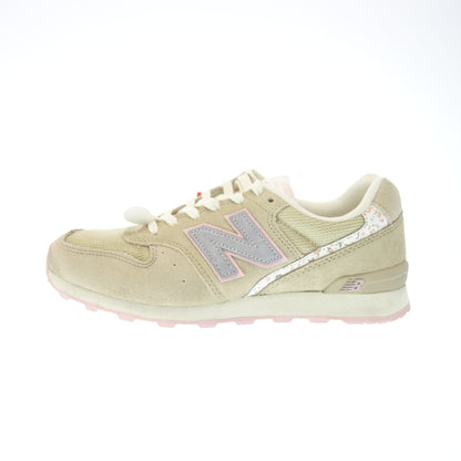 極美品◆ニューバランス アースミュージックエコロジー スニーカー WR996 EMB レディース 23 ベージュ new balance earth music echorogy【AFD5】