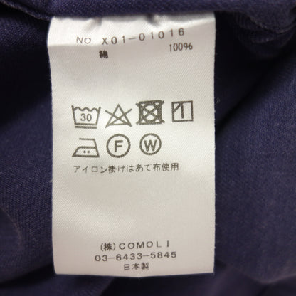 新品同様◆コモリ コットンドリル ワークジャケット 23SS X01-01016 サイズ2 メンズ 青系 COMOLI【AFB26】