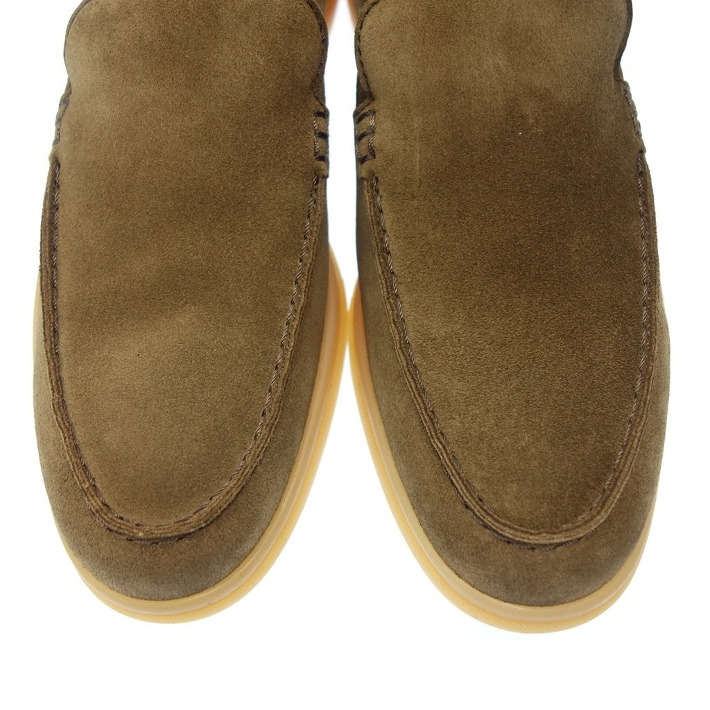 Unused ◆ LOTTUSSE Slip-ons T2438 Suede Men's Size 6.5 Brown LOTTUSSE [AFD14] 