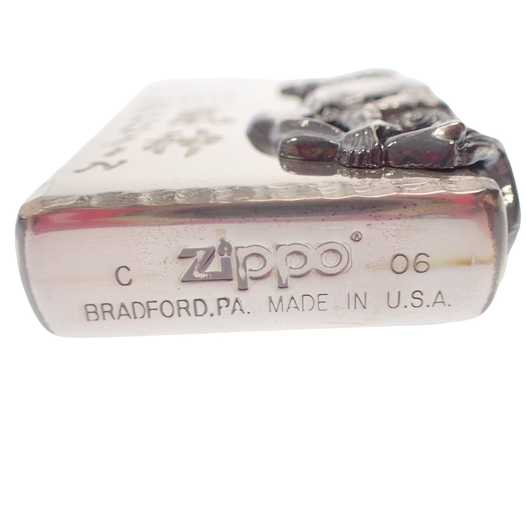 特別セーフ 中古◇ジッポ― 風神 ストック – ZIPPO【AFI6】 シルバー 2006年 たばこメーカー