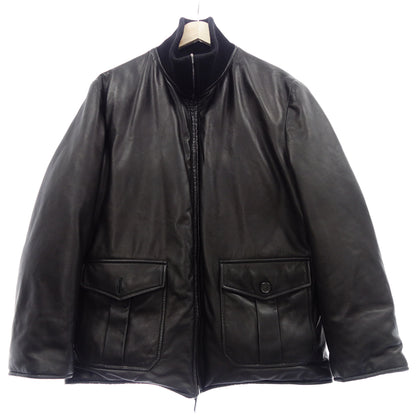 Used ◆Hermes Down Blouson Reversible Lambskin Black Size 50 Men's HERMES [AFG1] 