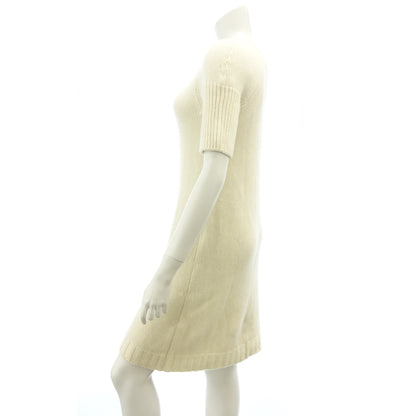 Used ◆Hermes Knit Dress Cashmere 100 Women's White Size 34 HERMES [AFB36] 