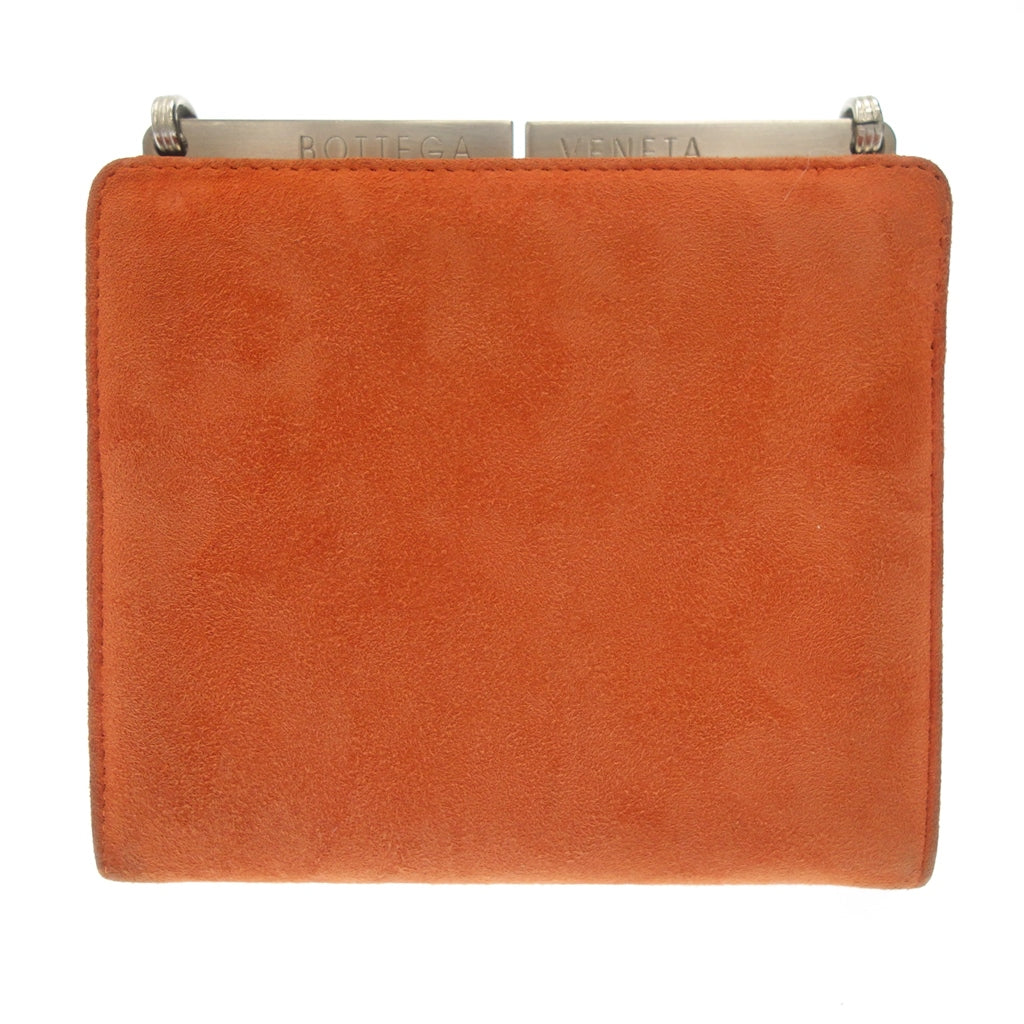 Used ◆ Bottega Veneta Chain Handbag Suede Clasp Orange with Mirror Bottega Veneta [AFE6] 