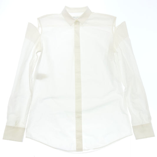 Good condition ◆ Maison Martin Margiela long sleeve shirt cut design S31DL0215 size 42 ladies white Maison Martin Margiela [AFB46] 