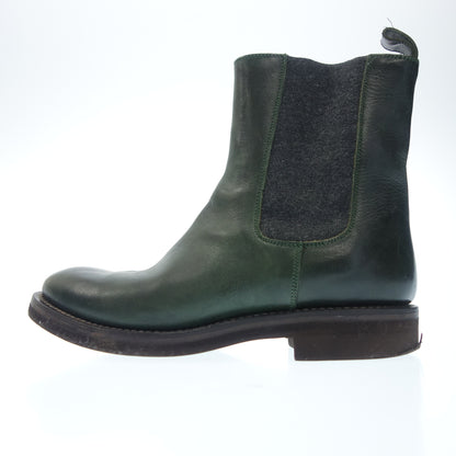 Brunello Cucinelli 皮革靴子侧边 37.5 绿色 BRUNELLO CUCINELL [AFC11] [二手] 