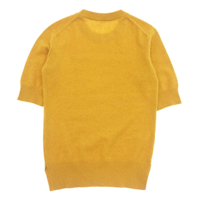 Good condition◆Hermes knit tops cashmere ladies yellow size 34 HERMES [AFB51] 