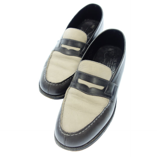 Used ◆JM Weston Signature Loafer 180 Calf Nubuck Bicolor Men's Gray x White 4D JMWESTON [AFD5] 