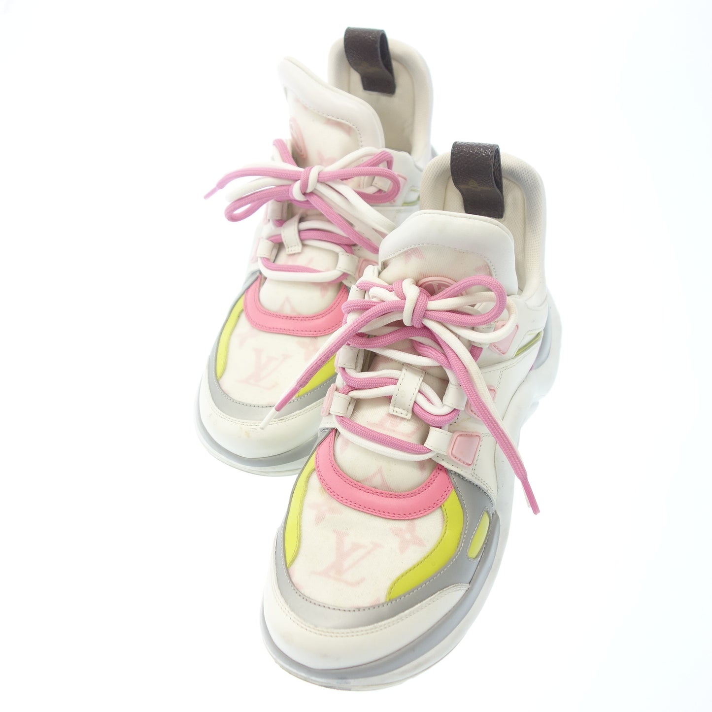 Used ◆Louis Vuitton Leather Sneakers Arclight Monogram Ladies Multicolor Size 36.5 LOUIS VUITTON [AFC27] 