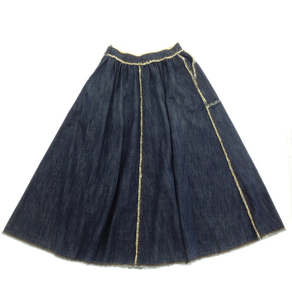 Good Condition◆Christian Dior Denim Skirt Maxi Skirt 012A06A3232 Blue Size 40 Women's Christian Dior [AFB32] 