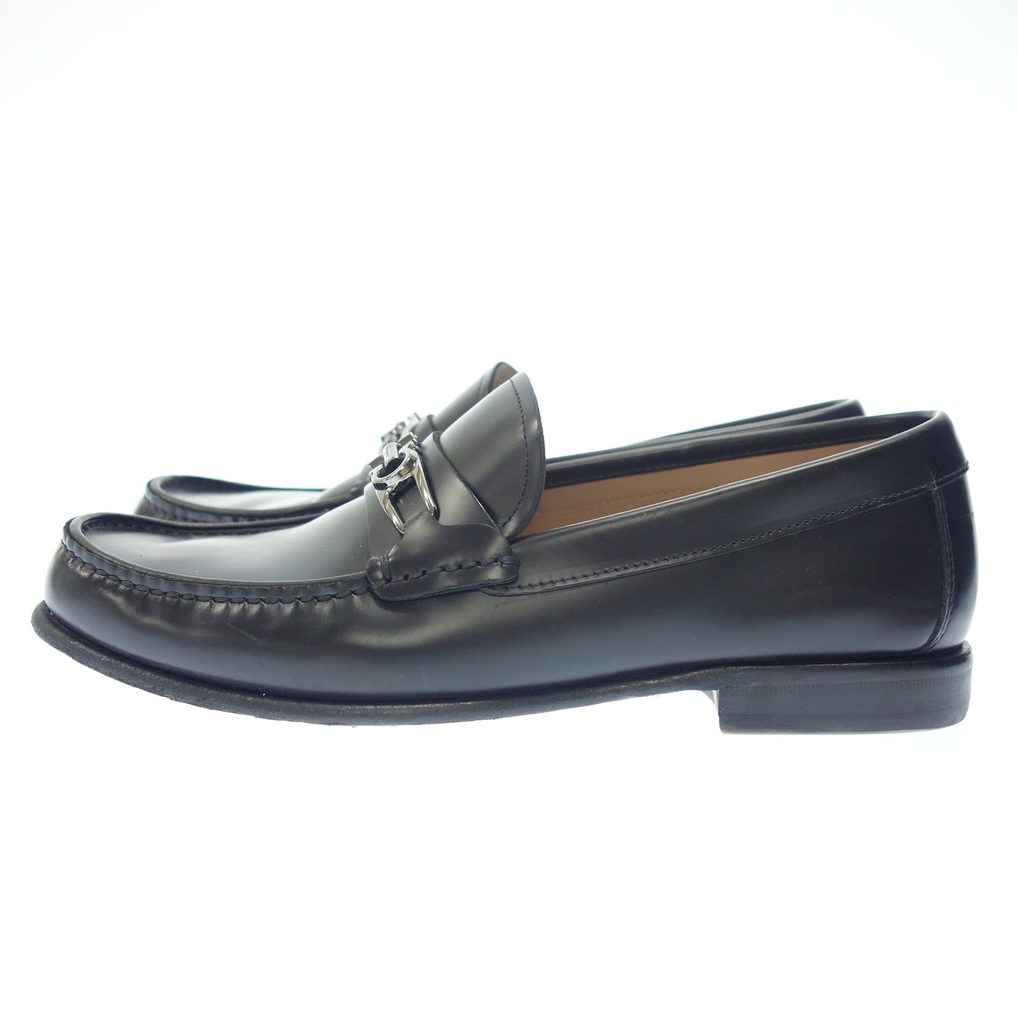 Used ◆Salvatore Ferragamo Gancini loafers men's black size 6.5EE Salvatore Ferragamo [AFC22] 