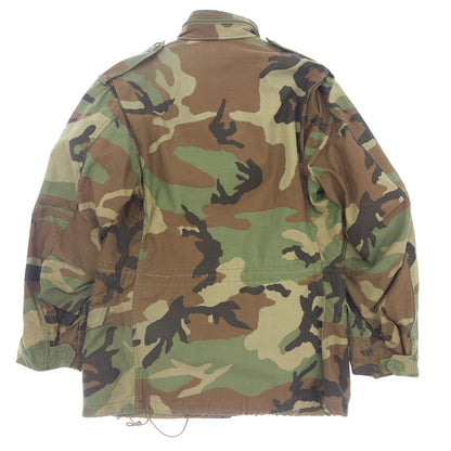 Used ◆U.S. Army Military Jacket M-65 80's Wood Camo Men's Khaki Camouflage Pattern Size Small Regular USARMY [LA] 