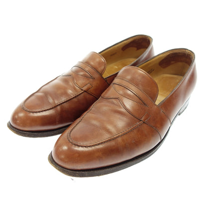 二手 ◆John Lobb 乐福鞋全带 Fencoat 4098 锈色皮革男式 8.5 棕色 JOHN LOBB FENCOTE [AFC15] 