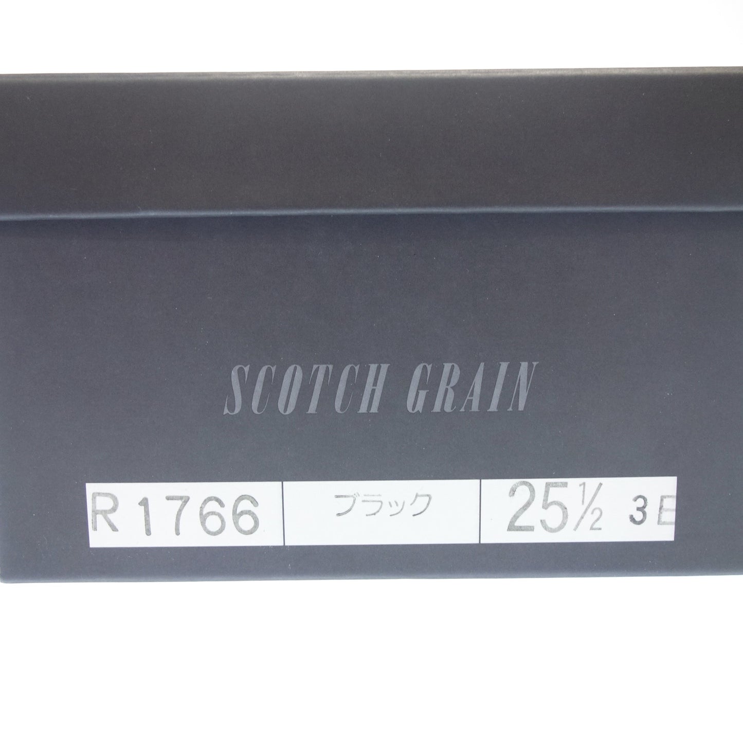 美品◆スコッチグレイン ストレートチップ レザーシューズ R1766 メンズ 25.5cm 黒 箱付き SCOTCH GRAIN【AFD5】