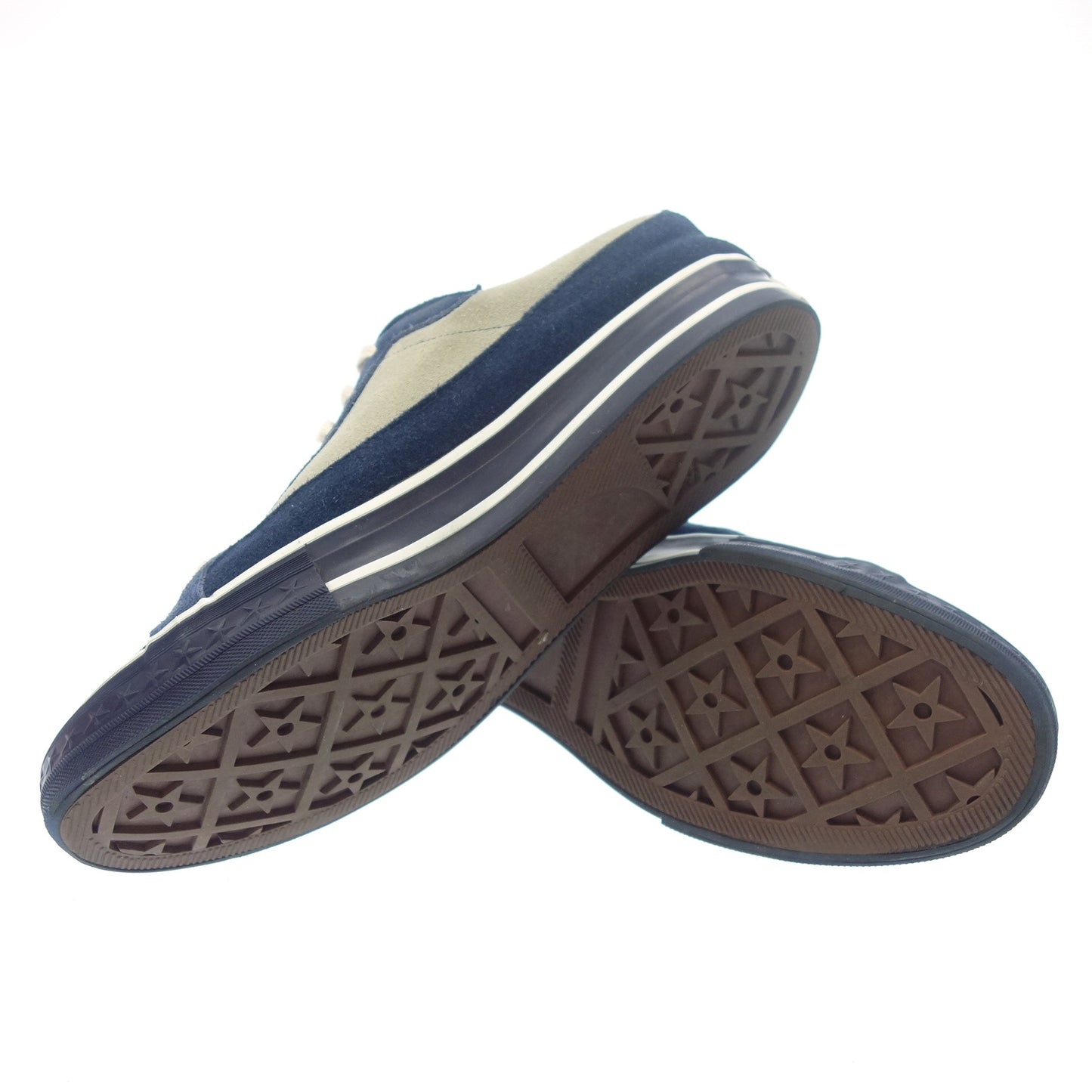 Used ◆Warehouse Suede Sneakers 2 Tone Low Cut 3600 Men's Size 9 Navy with Box WAREHOUSE [AFD5] 